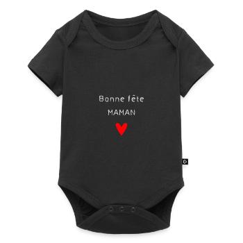 HAPPY MOTHER'S DAY. mom. MOTHER'S DAY. I love you - Baby Premium short-sleeve bodysuit - black - Front