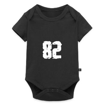 82 Nombre Vintage - Body à manches courtes Premium Bébé - noir - Devant