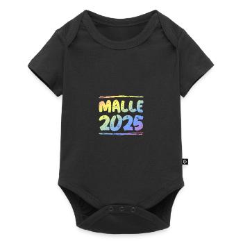 Malle 2025 Bunt - Baby Premium Kurzarmbody - Schwarz - Vorne