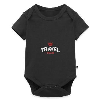 Travel Team - Baby Premium Kurzarmbody - Schwarz - Vorne