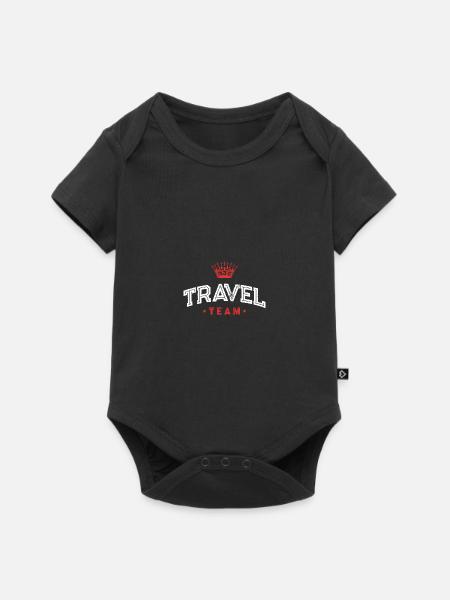 Travel Team - Baby Premium Kurzarmbody - Schwarz