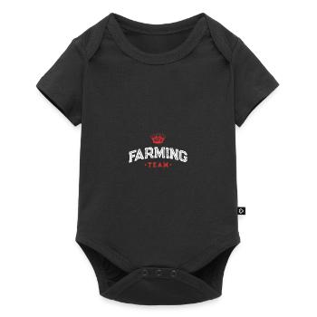 Farming Team - Baby Premium Kurzarmbody - Schwarz - Vorne