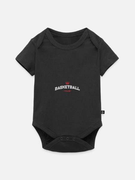 Basketball Team - Baby Premium Kurzarmbody - Schwarz