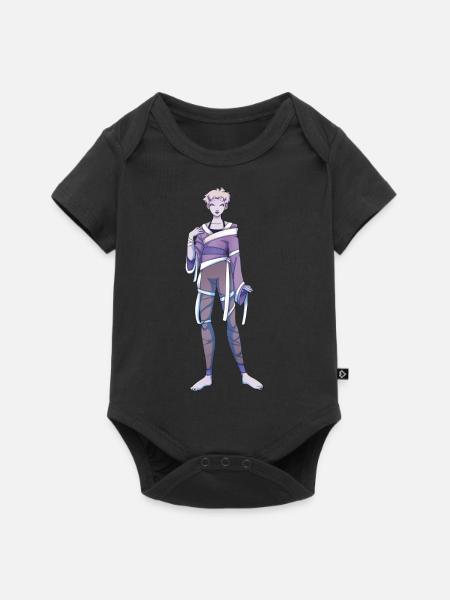 Red - Baby Premium Kurzarmbody - Schwarz
