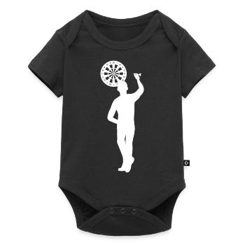 Darts Player Design Gift - Baby Premium short-sleeve bodysuit - black - Front