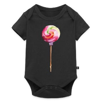 sucette - Body à manches courtes Premium Bébé - noir - Devant