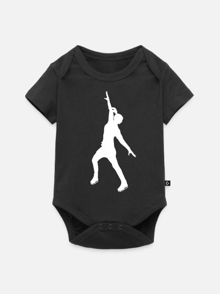 Eisprinzessin in Weiß - Baby Premium Kurzarmbody - Schwarz