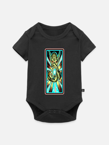 Powerball - Baby Premium Kurzarmbody - Schwarz
