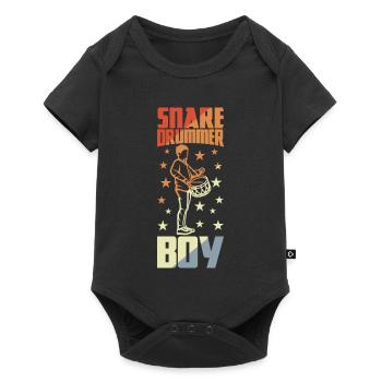 Small drummer - Baby Premium short-sleeve bodysuit - black - Front