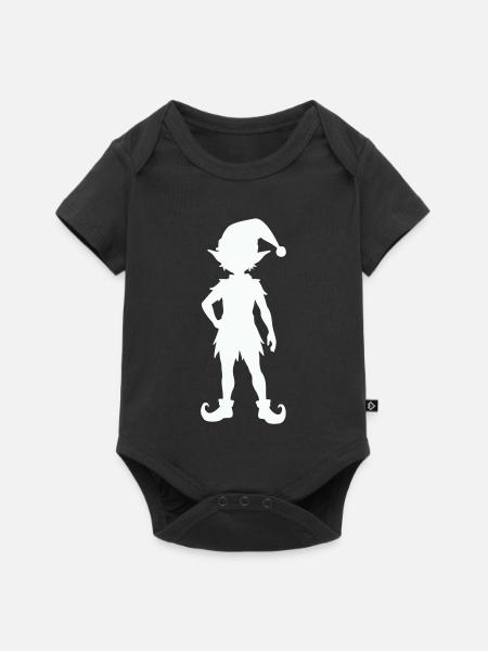 Elfe Kobold - Baby Premium Kurzarmbody - Schwarz