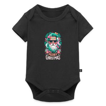 Merry Christmas Family Xmas merry christmas - Baby Premium short-sleeve bodysuit - black - Front