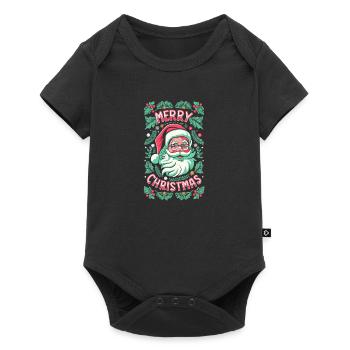 Merry Christmas Family Xmas merry christmas - Baby Premium short-sleeve bodysuit - black - Front
