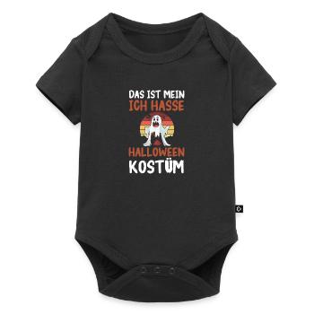 Ghost I Hate Halloween Costume - Baby Premium short-sleeve bodysuit - black - Front