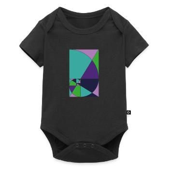 Spiral Geometry Gift Fibonacci Follow Math - Baby Premium short-sleeve bodysuit - black - Front