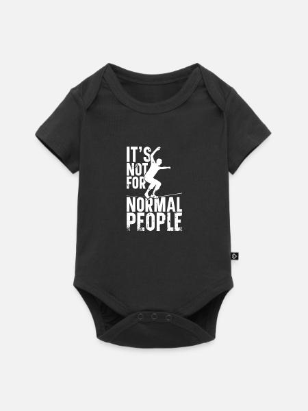 Slackliner Enthusiast Balançoire de slackline - Body à manches courtes Premium Bébé - noir