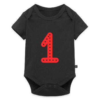 1 YEAR. 1st BIRTHDAY. BIRTHDAY 1 YEAR. 1 - Baby Premium short-sleeve bodysuit - black - Front