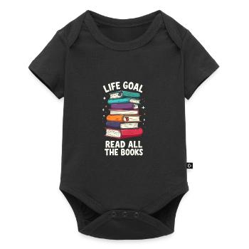 Read all books - Baby Premium short-sleeve bodysuit - black - Front