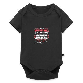 Mechanical Engineer Dad - Baby Premium short-sleeve bodysuit - black - Front