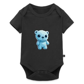 Cute little teddy bear - Baby Premium short-sleeve bodysuit - black - Front