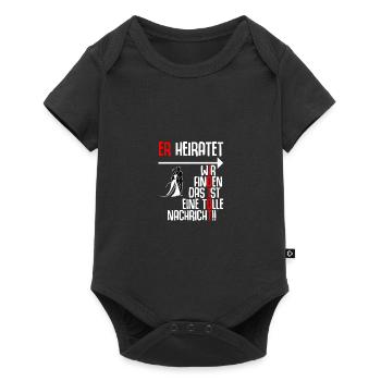 Lustiges JGA Shirt für den Männerabend - Baby Premium Kurzarmbody - Schwarz - Vorne