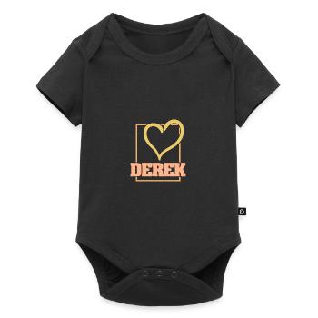 Heart Derek - Baby Premium short-sleeve bodysuit - black - Front
