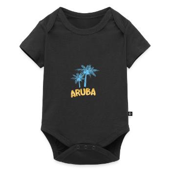Gift for Aruba - Baby Premium short-sleeve bodysuit - black - Front