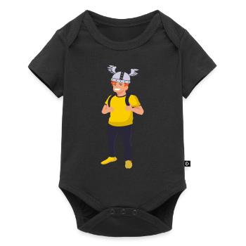 Viking Party or W-LAN Amplifier Wifi Design - Baby Premium short-sleeve bodysuit - black - Front