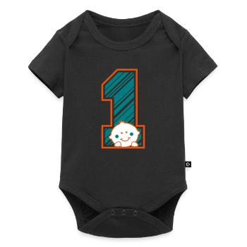 Ein Jahr - One Year - Birthday Boy - Baby Premium short-sleeve bodysuit - black - Front