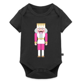 Casse-Noisette rose décoration Noël Noël - Body à manches courtes Premium Bébé - noir - Devant