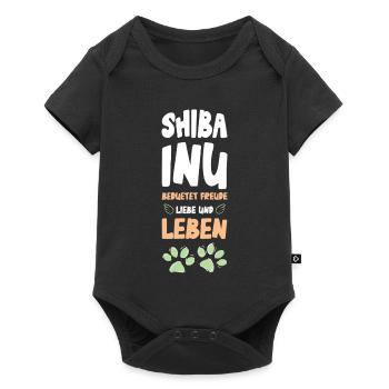 Shiba Inu Love and Life - Baby Premium short-sleeve bodysuit - black - Front