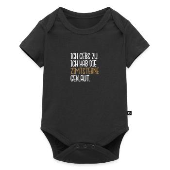 Zimtsterne geklaut - Baby Premium Kurzarmbody - Schwarz - Vorne