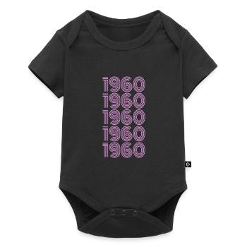 Année 1960 - Body à manches courtes Premium Bébé - noir - Devant