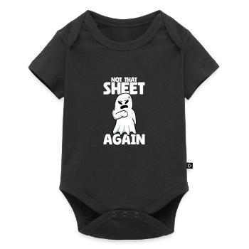 Womens Not That Sheet Again Ghost Retro Halloween - Baby Premium short-sleeve bodysuit - black - Front
