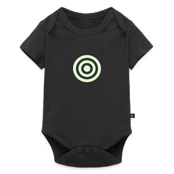 Zielscheibe - Baby Premium Kurzarmbody - Schwarz - Vorne