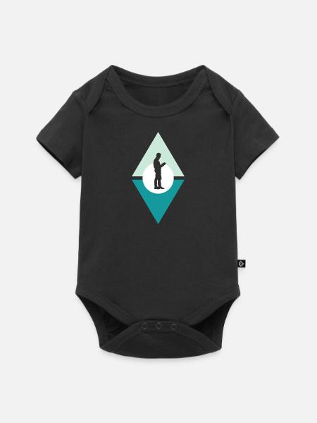Lesen Bildung - Baby Premium Kurzarmbody - Schwarz