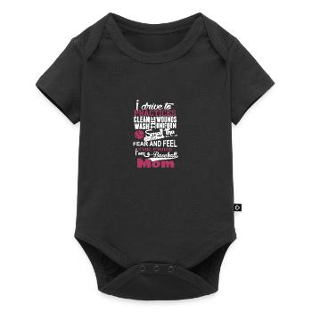 I Am A Baseball Mom - Baby Premium short-sleeve bodysuit - black - Front