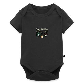 Crazy Plant Lady - Baby Premium Kurzarmbody - Schwarz - Vorne