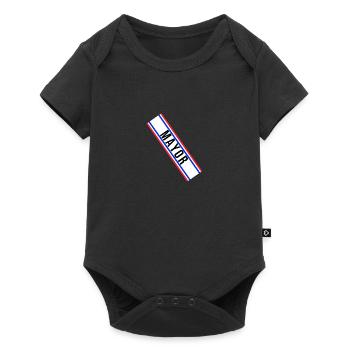 Mayor Sash Costume - Blue/Red - Baby Premium Kurzarmbody - Schwarz - Vorne