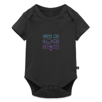 Give Me Some Space - Ufo Astronaut - Baby Premium Kurzarmbody - Schwarz - Vorne