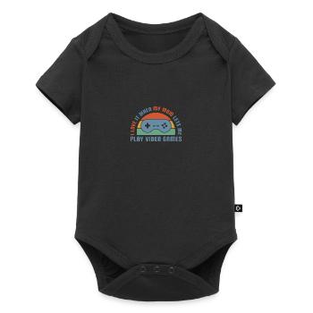 I Love It When My Mom Lets Me Play Video Games - Baby Premium Kurzarmbody - Schwarz - Vorne