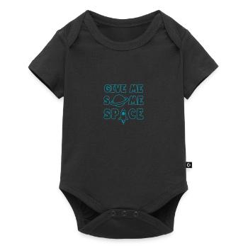 Give Me Some Space - Ufo Astronaut - Baby Premium Kurzarmbody - Schwarz - Vorne