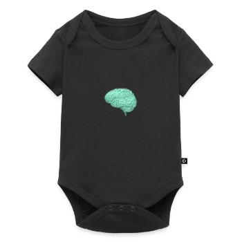 Human Anatomy Brain Halloween - Baby Premium Kurzarmbody - Schwarz - Vorne