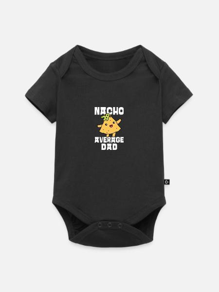 Nacho Average Dad - Baby Premium Kurzarmbody - Schwarz