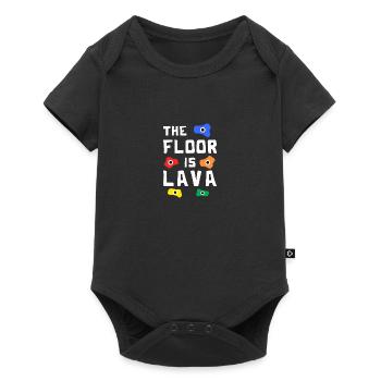 The Floor Is Lava Cliff Climber Mountain Climber - Baby Premium Kurzarmbody - Schwarz - Vorne