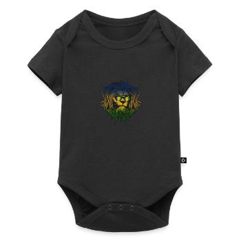 Ogoni - Baby Premium Kurzarmbody - Schwarz - Vorne