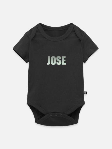 Prénom : Jose en vert - Body à manches courtes Premium Bébé - noir
