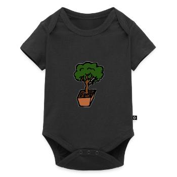 Bonsaï Hobby Idée Cadeau Détente - Body à manches courtes Premium Bébé - noir - Devant