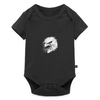 Libre comme l’aigle - Body à manches courtes Premium Bébé - noir - Devant