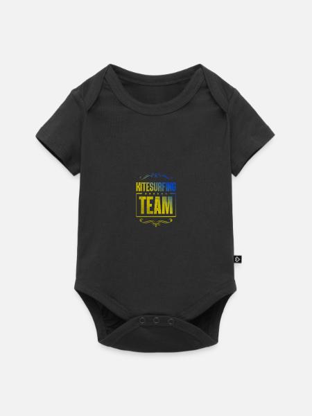 Kitesurfing Crew - Baby Premium Kurzarmbody - Schwarz