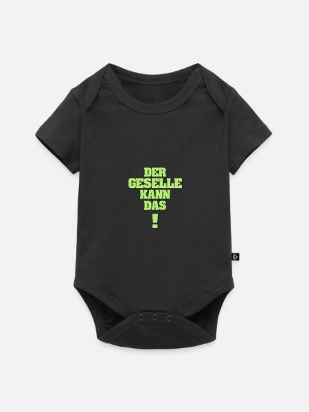 Geselle als Lustig - Baby Premium Kurzarmbody - Schwarz